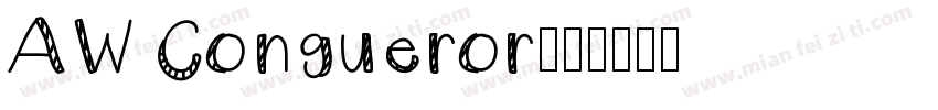 AW Congueror字体转换